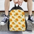 thumbnail image 3 of Easygd Light Yellow Plaid Sunflower Versatile and Stylish Backpack: Comfort, Storage, and Durability for College,Work, Travel, and Everyday Use, 3 of 8