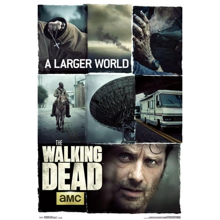 Walking Dead- Larger World Collage Poster - 22x34 (Best Collage In The World)