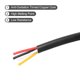 thumbnail image 3 of Cable Eléctrico 22AWG 4 Conductores Cobre Estaño 9.8Ft Bajo Voltaje Caja Flexible Cable de Extensión Negro, 3 of 7