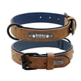 thumbnail image 3 of Beirui Soft Leather Personalized Dog Collar Engraved ID Tag for Small Medium Large Dogs Adjustable, 3 of 11