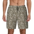thumbnail image 2 of Picia Flower Rose pattern Mens Swim Trunks with Compression Liner Stretch Beach Shorts Quick Dry with Zipper Pockets No-Chafing Board Shorts-XX-Large, 2 of 9
