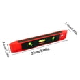 thumbnail image 3 of 9-Inch Magnetic Torpedo Level, Mini Spirit Level with 3 Bubble Vials 180/90/45 Degree for Hanging Pictures, Installing Shelves & Home Construction, 3 of 6