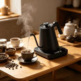thumbnail image 7 of Behome Gooseneck Electric Kettle, 1.0L Gooseneck Kettle,±1℉ Precise Temperature Control,1200W Pour Over Electric Kettle for Coffee & Tea,Black, 7 of 7