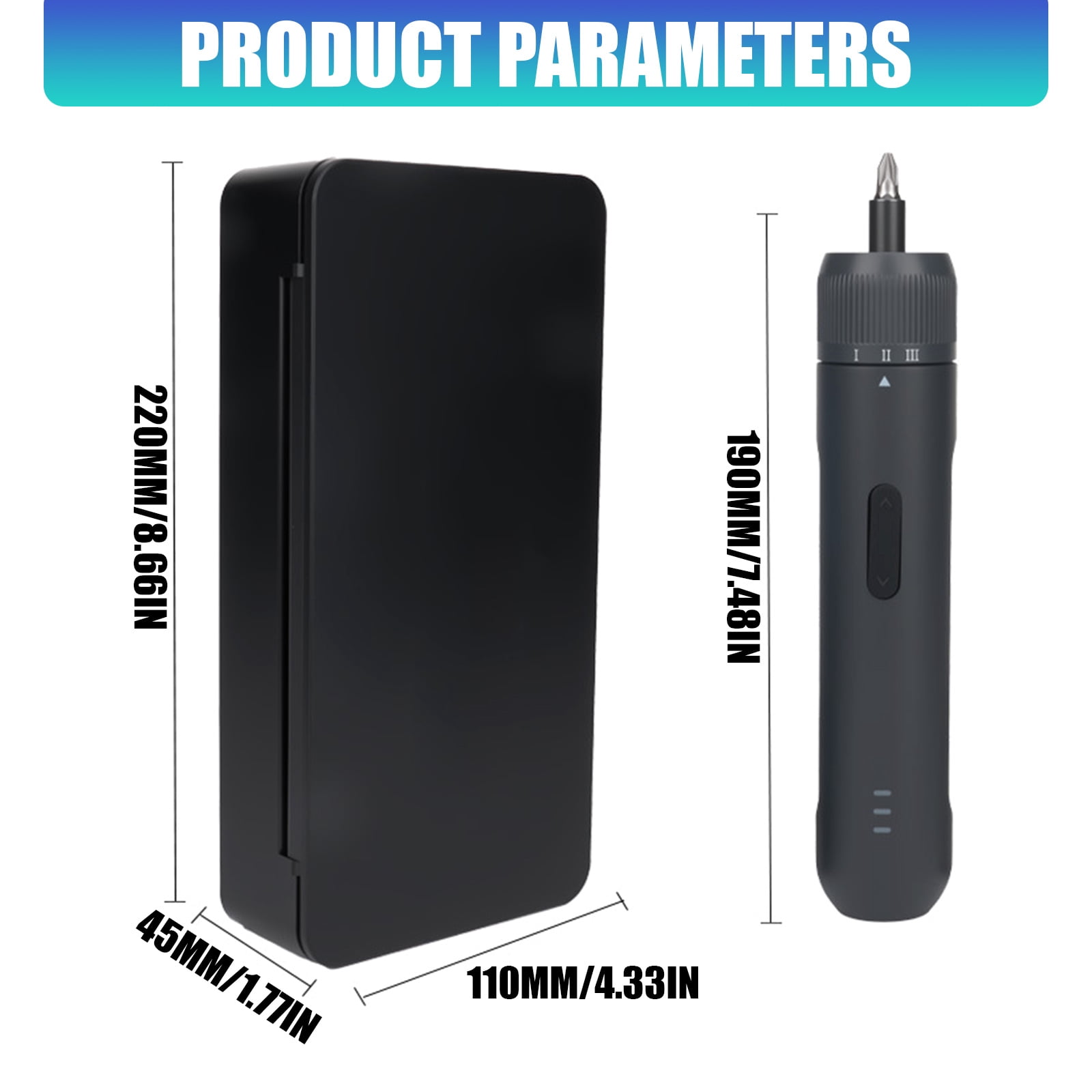 Rechargeable Cordless Electric Screwdriver Precise Power Tool Small Drill for Computer Outdoor Repair
