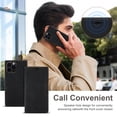 thumbnail image 5 of for iPhone 16 Pro Max Wallet Case Cover, Luxury Wallet Case with Card Holder Magnetic Clasp Kickstand PU Leather Folio Protective Phone Case for iPhone 16 Pro Max, Black, 5 of 11