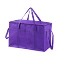 thumbnail image 2 of Bolsa térmica para entrega de pizza, impermeable, de gran capacidad, para compras de comestibles Violeta, 2 of 9