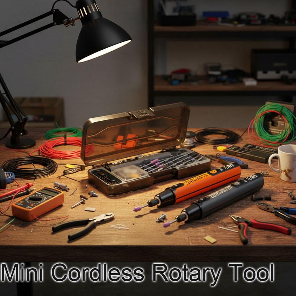 Electric Mini Grinder,Cordless Engraving Pen with 6-Speed Adjustable&LED Display,Mini Rotary Tool and Cordless Engraver for Craft Multi-Function Glass Etching Kit for Metal, Wood