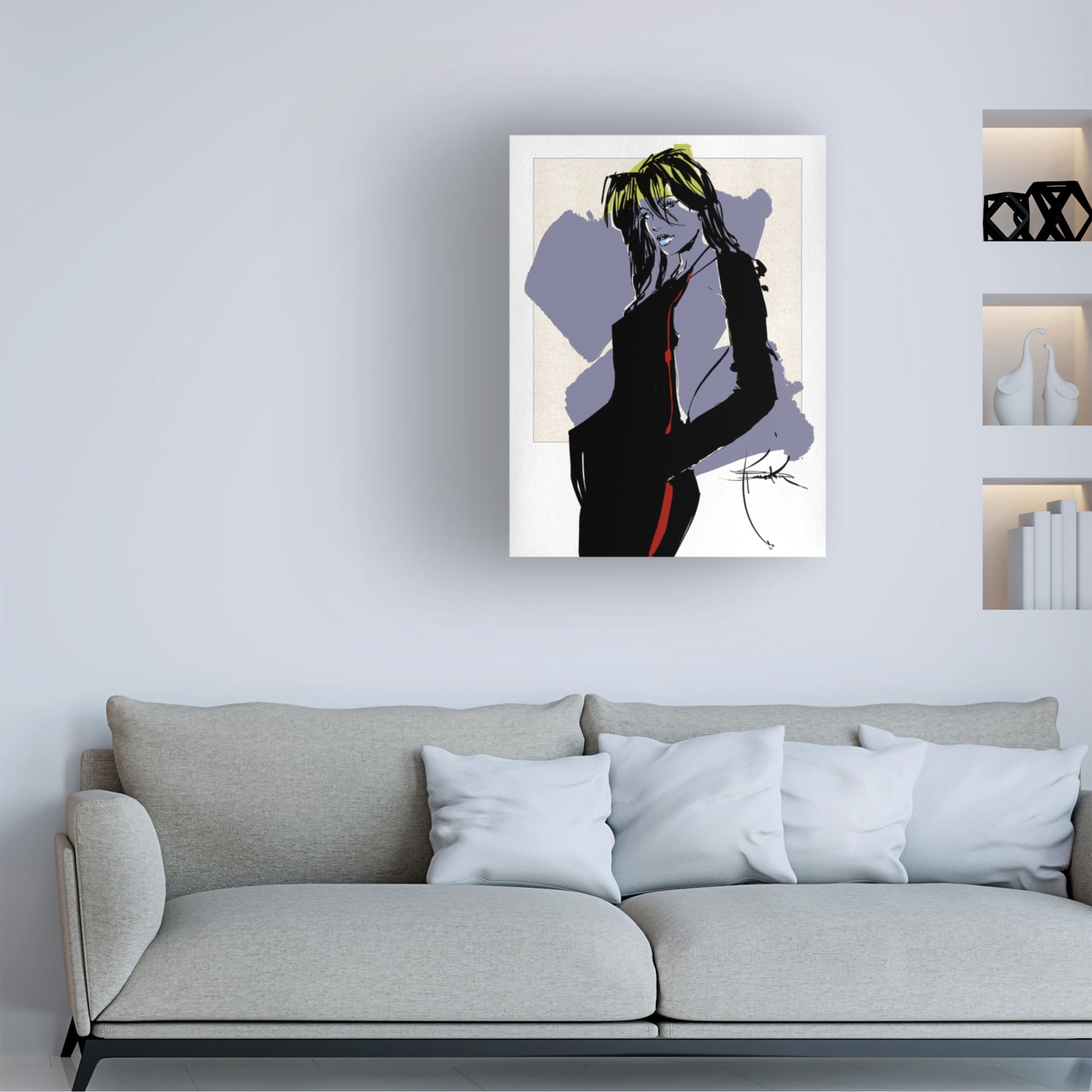 Canvas Wall Art - TMBorenstein 'Just Saying' Wall Art for Living Room, Bedroom, or Office Décor by Trademark Fine Art - 24 x 32 Inches