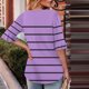 thumbnail image 3 of Blusas de Manga Corta para las Mujeres, Moda Verano Impreso, Blusas de Cuello Redondo, Chaqueta de Manga Corta para las Mujeres, 3 of 6