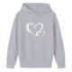 thumbnail image 4 of Sudaderas con capucha para niños y niñas, sudaderas casuales de manga larga, lindas sudaderas de gran tamaño con bolsillo de polar, chaquetas para niñas, 4 of 4
