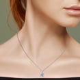 thumbnail image 5 of Everly Women's Topaz Sterling Silver Necklace, 5 of 5