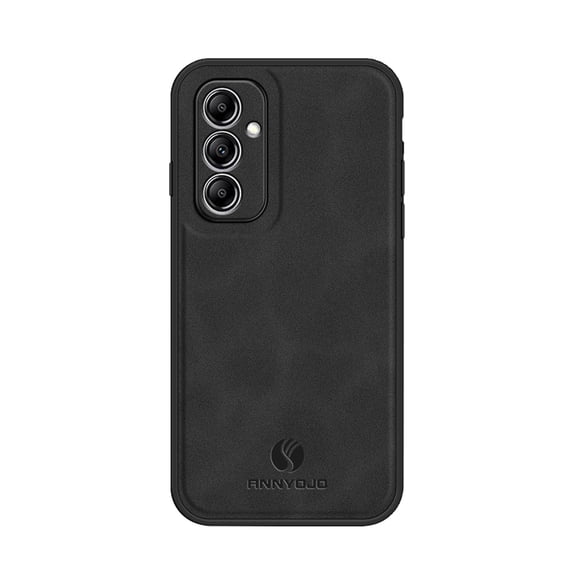 Back Case Compatible with Samsung Galaxy A25 5G, Classic Anti-Scratch PU Leather Shockproof Protective Thin Fit Skin Friendly Phone Case Cover Designed for Samsung Galaxy A25 5G, Black