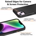 thumbnail image 3 of Xhy iPhone 14 Plus Case 2 in 1 Double Layer Rugged Drop Resistant, Military Grade Full Body Protection TPU Durable Detachable for iPhone 14 Plus 6.7 inch 2022 Phone - Black, 3 of 8