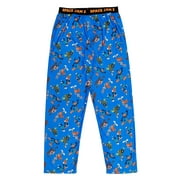 SPACE JAM Looney Tunes Buggs Bunny Daffy Duck Little Boys Pajama Pants Blue 7-8