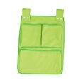 thumbnail image 2 of Bolsera para bebés Bolsa colgante Organizador de pañales colgantes lienzo Bab Bag Back Bunk Bed Bold de almacenamiento Bolsa de pañales para juguetes verde, 2 of 8