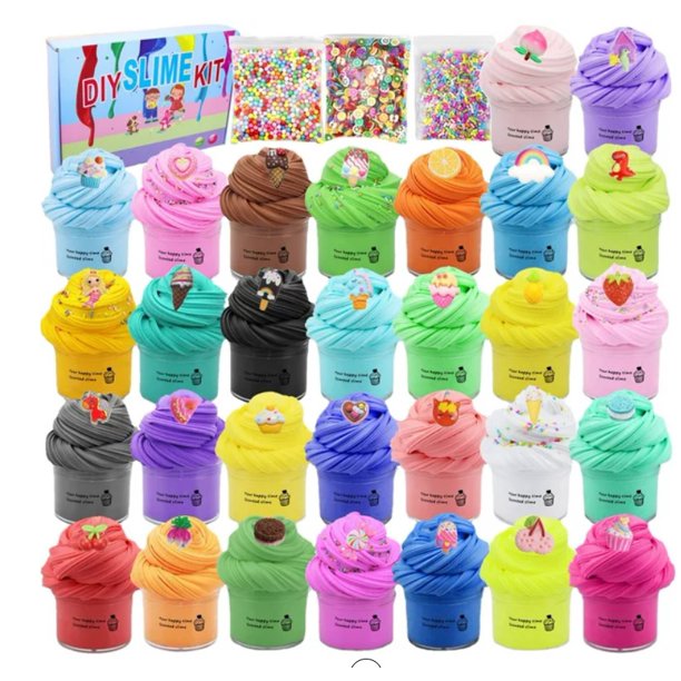 30 Pack Butter Slime Kit Mini Scented Slime for Kids Party Favor Gift