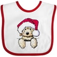 thumbnail image 3 of Inktastic Kiniart Christmas Goldendoodle Boys or Girls Baby Bib, 3 of 4