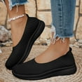 thumbnail image 2 of Mostsola Walking Shoes Women Knit Mesh Slip on Loafers Comfortable Lightweight Flats Nursing Shoes, 2 of 9