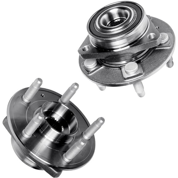 Detroit Axle - 2 Wheel Bearing Hubs for Chevrolet Camaro Impala Cadillac CTS XTS, Bearing Hubs Replacement Wheel Bearing and Hubs Assembly Set Front or Rear