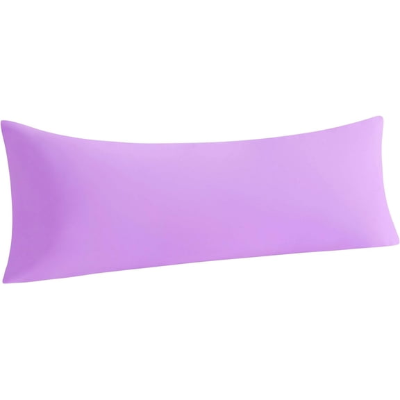 Konexial Microfiber Body Pillowcase, 1 Pack, 20 x 54, Light Purple