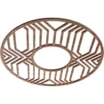 thumbnail image 2 of 20"OD x 7 3/8"ID x 3/8"T Empire Wood Fretwork Pierced Ceiling Medallion, Walnut, 2 of 3
