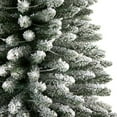 thumbnail image 5 of Nearly Natural Prelit LED Clear Lights, Flocked Pencil Artificial Christmas Tree, 12', 5 of 10