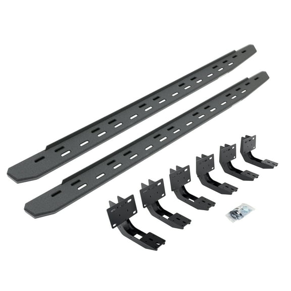Go Rhino 69630680ST RB30 Slim Line Running Boards with Mounting Bracket Kit For Ram 19-24 1500 (Extended Cab Pickup)