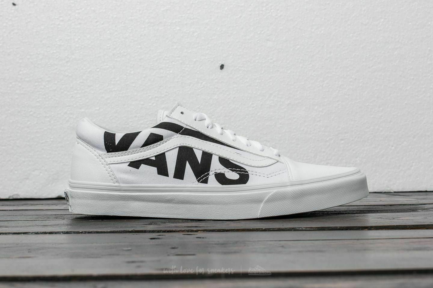 Vans Old Skool (VANS) True White/Black Shoes Size - Walmart.com