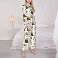 thumbnail image 3 of Balery Honey Bee Insect Conjunto de Pijama con Estampado para Mujer, Conjunto de Dos Piezas con Manga Larga, Ropa de Dormir Suave con Bolsillos, Pijamas Cómodos-Small, 3 of 7