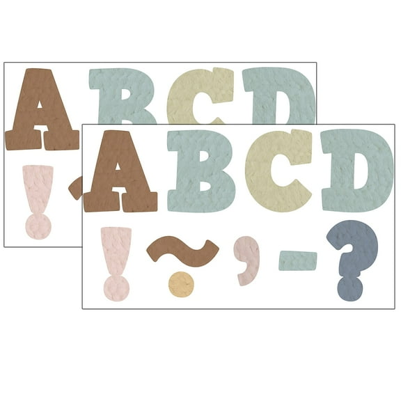 Teacher Created Resources Everyone is Welcome Bold Block 3" Magnetic Letters, 55 Pieces Per Pack, 2 Packs