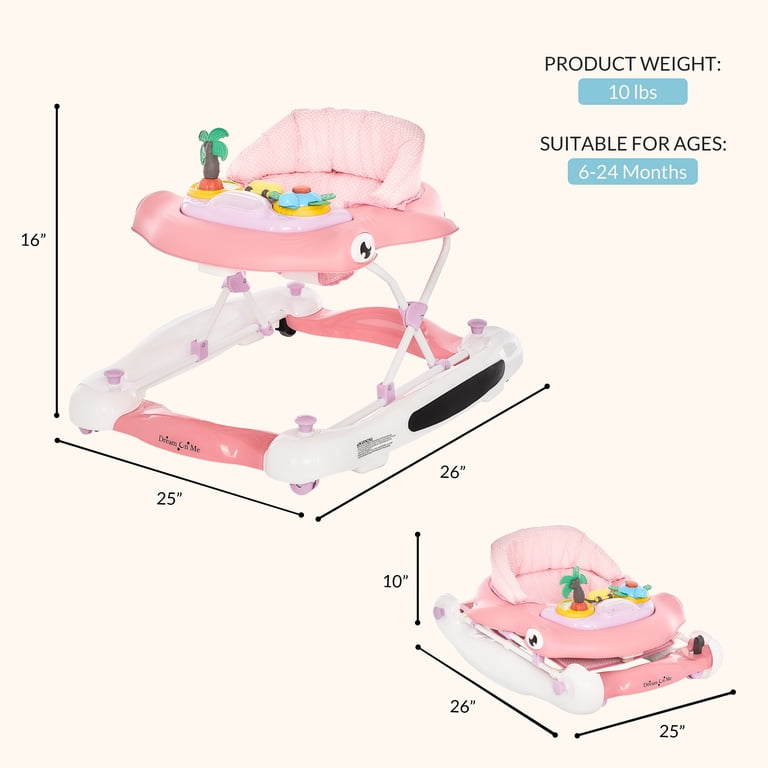 Dream On Me Aloha Fun 2-in-1 Baby Walker - Walmart.com