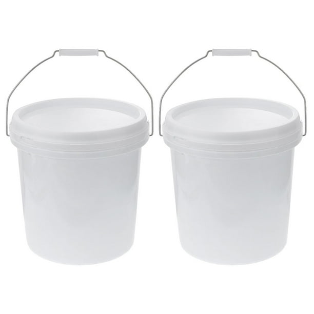 Cubo redondo de 2 uds, cubo de mano de 10L, cubo de pintura, cubo multifuncional para exteriores