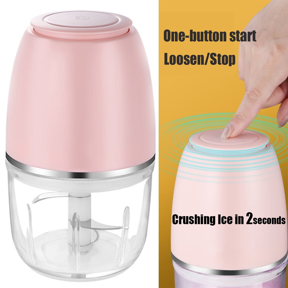Electric Ice Crusher Multipurpose Ice Grinder Ice Crushing Machine Pink
