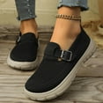 thumbnail image 4 of Busydd Slip on Shoes Women Comfortable Breathable Walking Shoes Women Casual Solid Color Chunky Heel Women's Shoes 9, 4 of 6