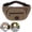 Coffee, variant on Clossjun Men Women Large Crossbody Bags Waistpacks With 3-Zipper Pockets Adjustable Belt Casual Bags Workout Traveling Running Daypacks Khaki