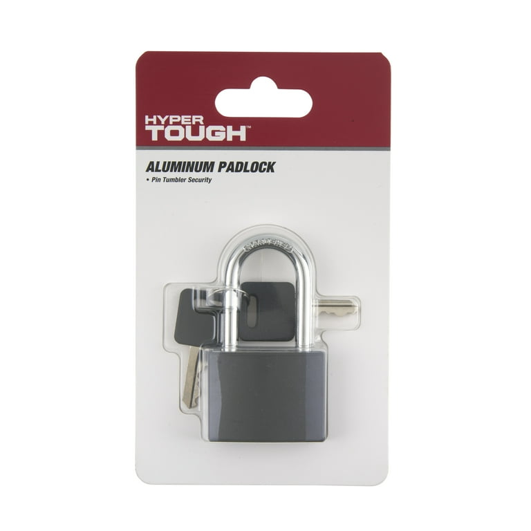 Hyper Tough Covered Aluminum 40mm Keyed Padlock with 1 1/2in Hyper Tough Covered Aluminum 40mm Keyed Padlock with 1 1/2in
