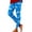 Blue, variant on Shwomsmer Women's D Casual Red Printed Yoga Pants Leggings Bright Leggings with Pockets