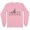 Pink, variant on Skyline Omaha Nebraska Long Sleeve Shirt Unisex Medium White