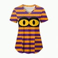 thumbnail image 2 of Godom Halloween Shirts for Women Basic Print Graphic T Shirt Fall Halloween Party Tee Tops, 2 of 6