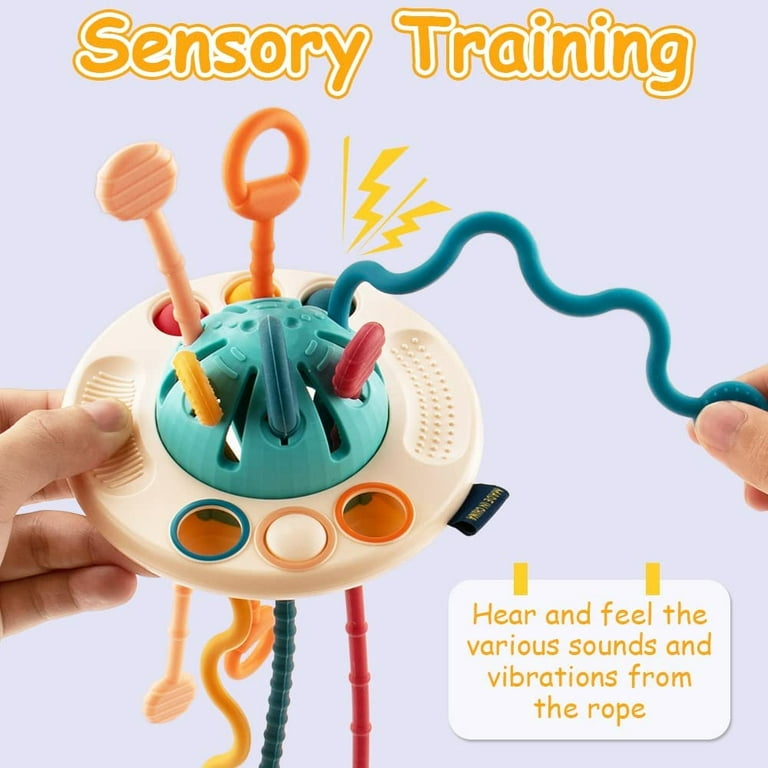 Jouet sensoriel pour bébé - ZGEER - UFO Montessori en silicone