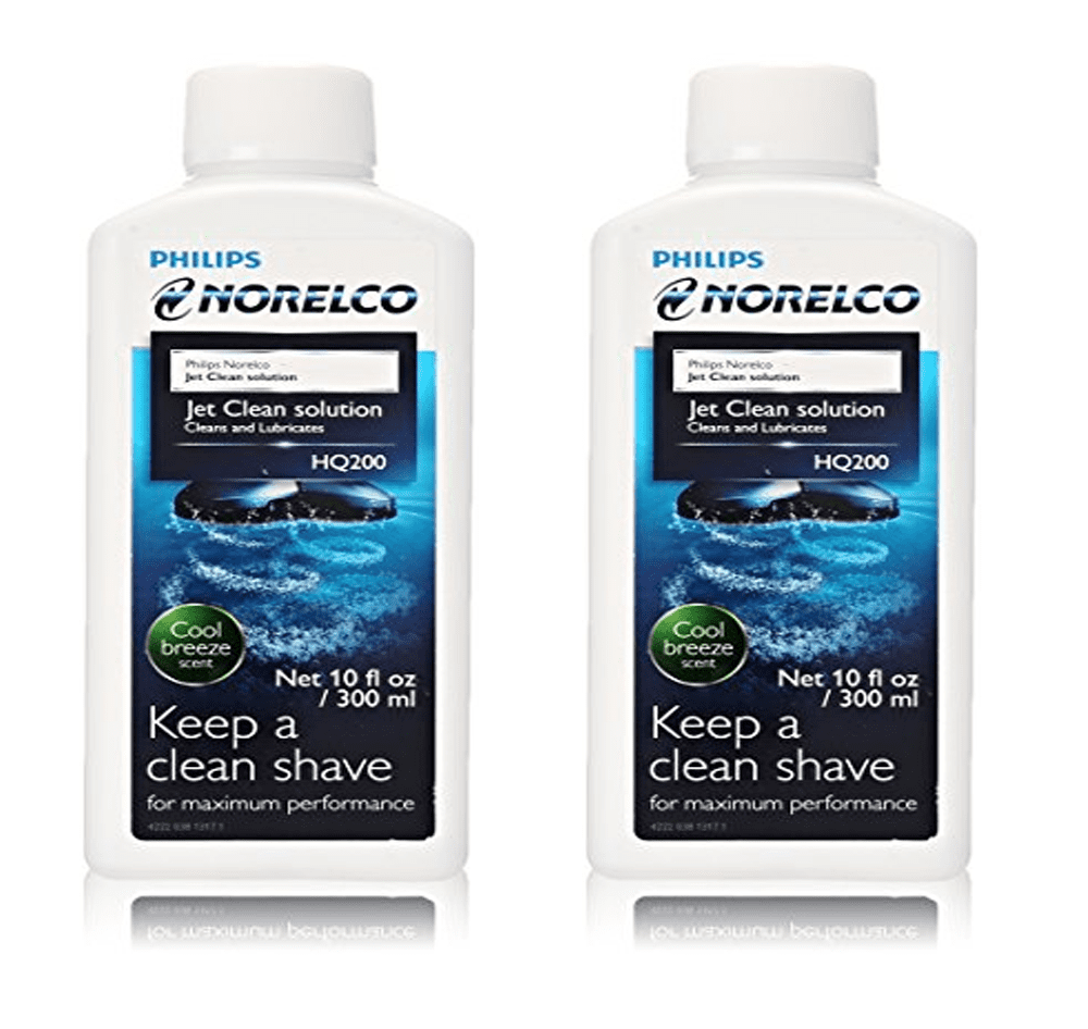 Philips Norelco HQ200 Jet Clean Solution, Cool Breeze 10 oz (Pack of 2