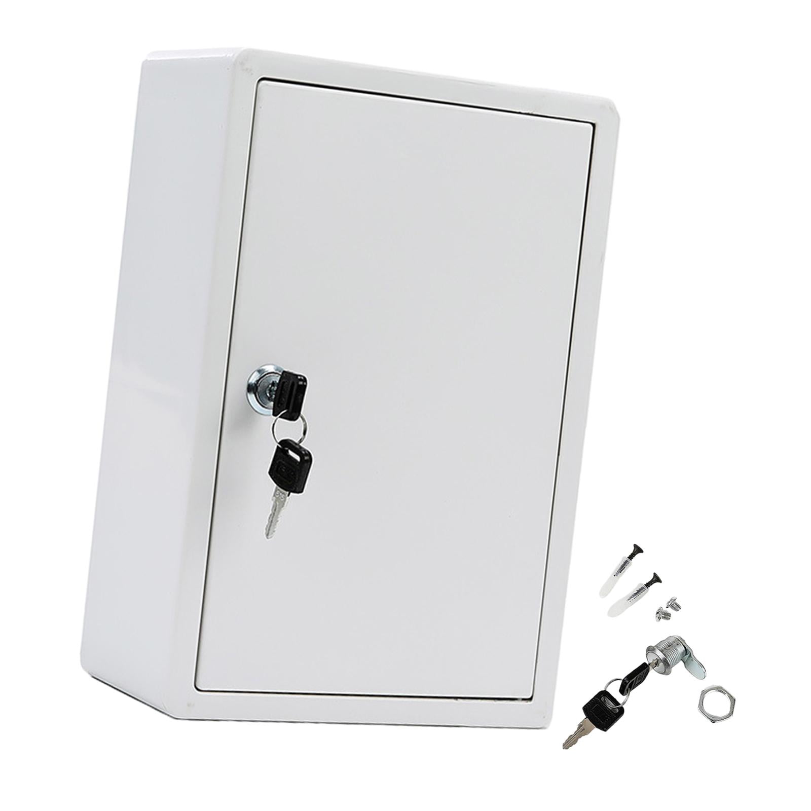 Wall Mounted Milk Box with Lock Dairy Holder 20cmx11cmx30cm Lockable Locking Mailbox Milk Delivery Box Milk Bottle Case Milky White Walmart