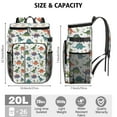 thumbnail image 3 of Travel Cooler Bag - Dinosaur and Cactus Pattern Camping Beer Cooler Backpack with Bottle Opener- Waterproof Insulated Picnic Backpacks - Cooler Bag for Beach, 3 of 6