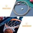 thumbnail image 3 of COMPUKAS 2 Pcs Panier de Basketball Corde Filet pour Réduction d'Impact et Sports de Performance Filet Gris, 3 of 8