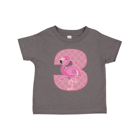 

Inktastic 3rd Birthday Flamingo 3 Year Old Girl Gift Toddler Toddler Girl T-Shirt