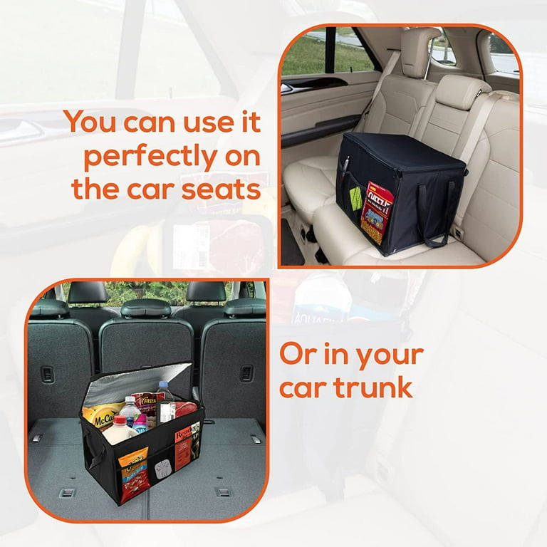 Insulated trunk discount organizer for groceries