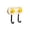 Yellow, variant on Adhesive Hooks Wall Hooks No Drill Hooks Strong Adhesive Hooks Double Hook Hooks for Wall Door Bathroom Kitchen Storage Organizer for Towels Keys Masks