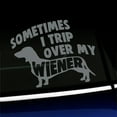 thumbnail image 1 of Sometimes I Trip Over My Wiener - Funny Vinyl Decal - Choose Color - [GRAY], 1 of 1