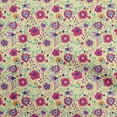 thumbnail image 1 of oneOone Rayon Light Yellow Fabric Asian Suzani Sewing Craft Projects Fabric Prints By Yard 56 Inch Wide, 1 of 5
