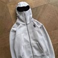 thumbnail image 1 of Ropa para hombre, sudadera con capucha y cremallera estilo Harajuku, estilo urbano, bordado Y2K, estilo hip hop, gótico, informal, de gran tamaño, 1 of 1